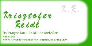 krisztofer reidl business card